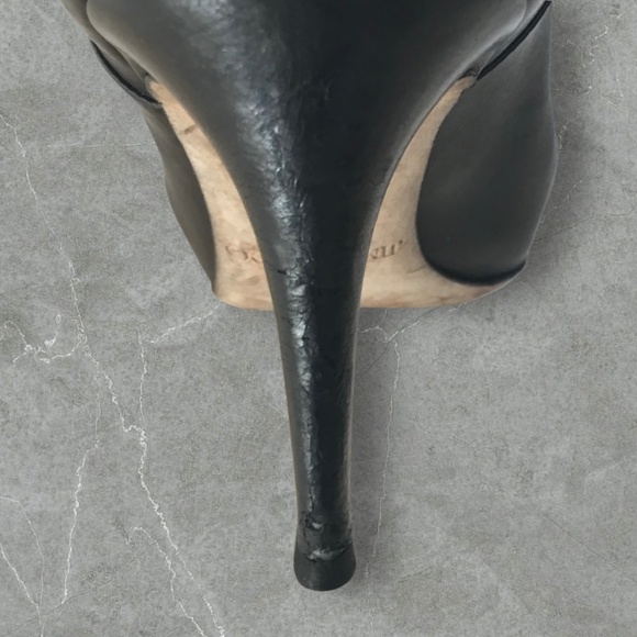 Jimmy Choo Black Leather Classic Boot - Picture 15 of 16